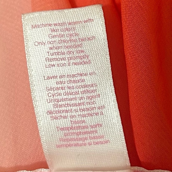 Vintage Oscar De La Renta Pink Label Slip Dress Pink Orange Ombre Nightgown - Picture 8 of 8